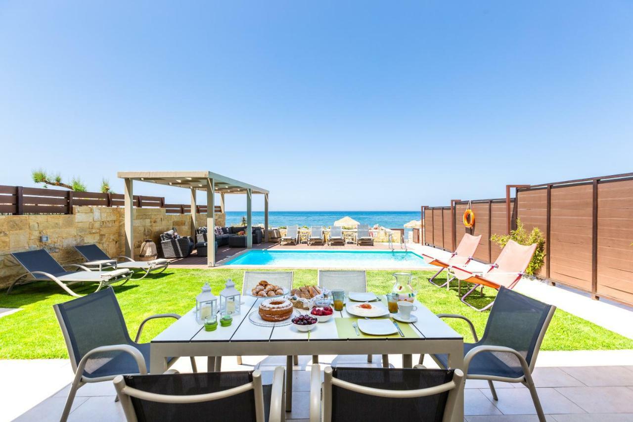 Espera Luxury Beach Front Residence With Pool & Bbq, By Thinkvilla Rethymno Eksteriør bilde