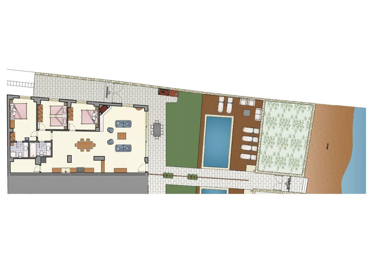 Espera Luxury Beach Front Residence With Pool & Bbq, By Thinkvilla Rethymno Eksteriør bilde